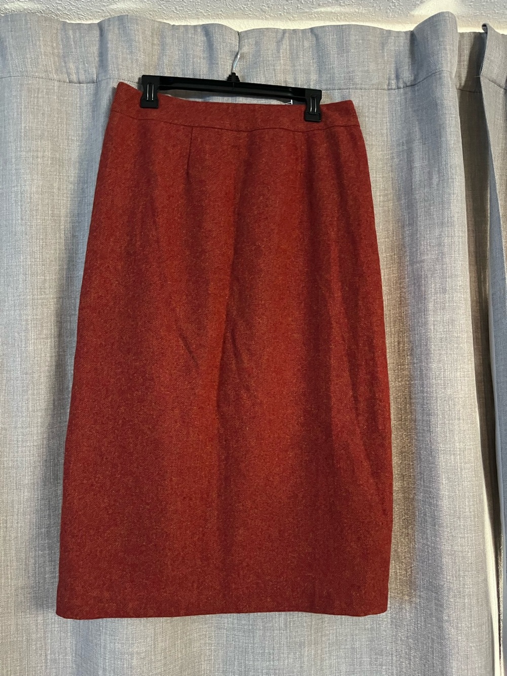 Chadwicks Rust Red Wool Pencil Skirt